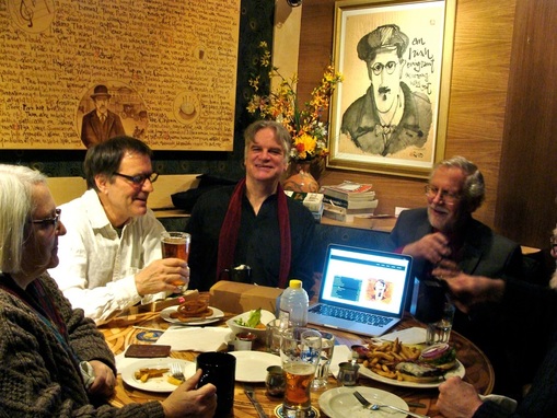 Gathering at the James Joyce Bistro in Victoria